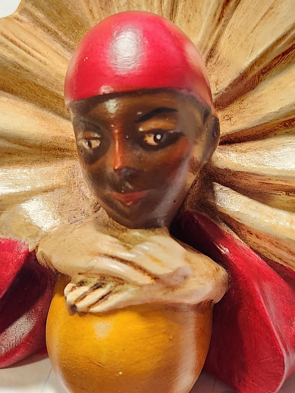 Vintage Signed Limited Edition Reclining Black Woman Sculpture. 9/90